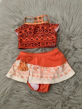 DISNEY Girls Moana Deluxe Swim Set | 3T